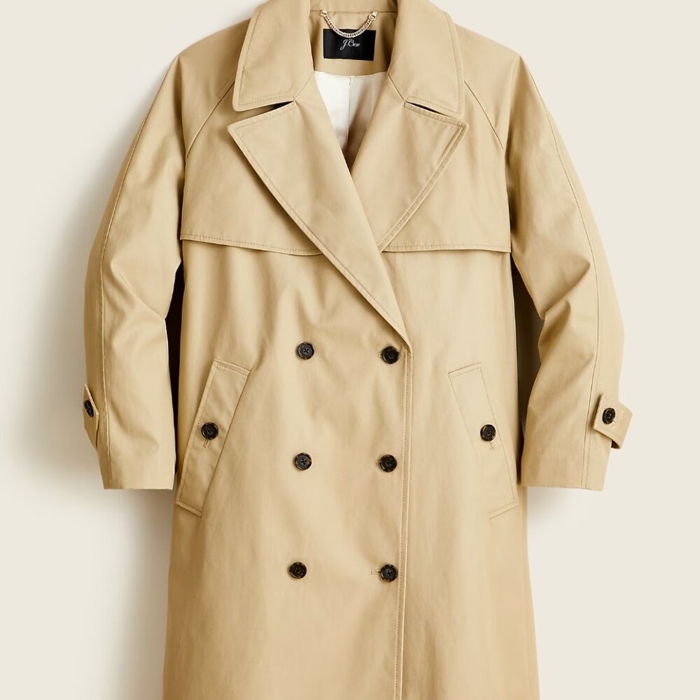 Jcrew oversized cotton-canvas trench coat